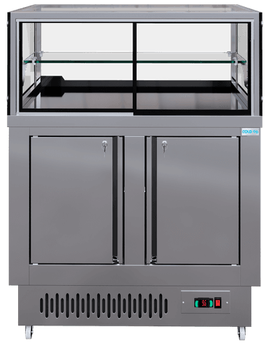 MESA REFRIGERADA CON VITRINA
